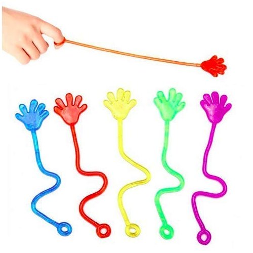 Glitter Sticky Hands Jelly Party Favors Toys & Prizes for Children Birthdays 1 1/4" (72 Count)