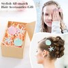 12 Pieces Shell Pearl Starfish Hair Clip Artificial Seashell Star Hair Clips Acrylic Resin Princess Hairpins for Women Girls Beach Wedding Hairstyle Tool Headwear Accessories