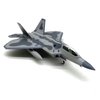 ZEZEFUFU 1:100 US F22 Raptor Stealth Fighter Model Fighter Attack Plane Military Model with Display Stand
