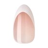 KISS imPRESS No Glue Press-On Nails, French, Fearless', Light Neutral + White Tip French, Medium Size, Almond Shape, Includes 30 Nails, Prep Pad, Instructions Sheet, 1 Manicure Stick, 1 Mini File