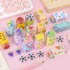 Cute Erasers for Kids Bulk 16 Pack Animal Food Fun Desk Pets Pencil Students School Supplies Prize Gifts Party Favors