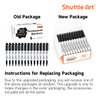 Shuttle Art Permanent Markers, 50 Pack Black Permanent Marker set,Fine Point, Works on Plastic,Wood,Stone,Metal and Glass for Doodling, Marking