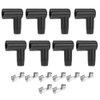 Saihisday Coil Boot Terminal Kit 90 Degree Boots HEI Distributor Spark Plug Ignition Wire 6mm 7mm 8mm 9mm 10mm (Pack of 8)