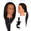 HairZtar Human Hair 18 - 20 " Mannequin Head Hairdresser Training Head Manikin Cosmetology Head (CORA+C (18"))