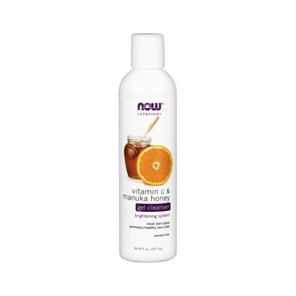 Now Foods Vitamin C & Manuka Honey Gel Cleanser - 8 fl. oz. 4 Pack