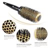 AM 8:00 Round Hair Brush for Blow Drying, Salon Blowout Hair Styling with Antistatic Bristles for Wet or Dry Hair, Ceramic Ion Thermal Barrel with 4 Hair Clips