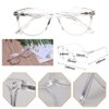 3 Pack Reading Glasses Spring Hinge Stylish Readers Black/Tortoise for Men and Women (3 Transparent, 2.25)Medium