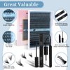 Smietu Lash Clusters Kit, 320pcs Lashes,30D 40D Curl 9-16mm MIX Eyelashes, Eyelash Extension Kit, Lash Bond and Seal, DIY Lash ExtensionKit (30D+40D-0.07D-9-16MIX Kit)