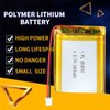 3.7V 1800mAh 804050 Lipo Battery Rechargeable Lithium Polymer ion Battery Pack with PH2.0mm JST Connector（Actual is 2000mAh.)