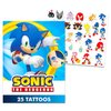 Sonic Temporary Tattoos for Kids and Adults - 75 Sonic the Hedgehog Tattoos For Party Favors Goodie Bags and More (Sonic Party Supplies Bundle)