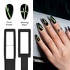Gellen 5 in 1 Nail Magnet Tool, Multi-function Strong Cat Eye Magnet for Nails,3D Cat Eye Gel Nail Polish Wand Stick Tools Accessories for Nail Art, Salon, Manicure (Black)