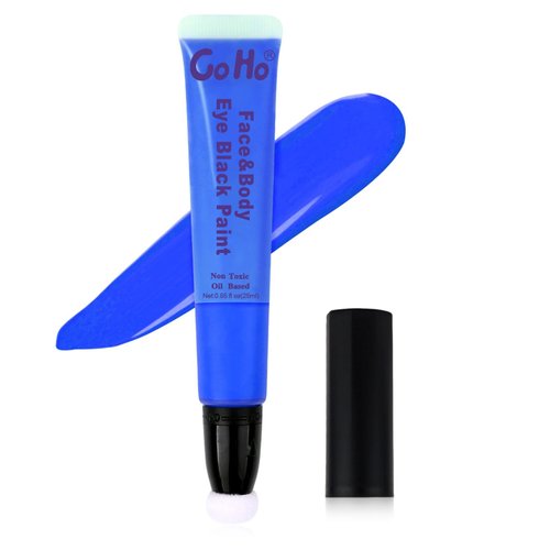 Go Ho Royal Blue Face Paint,Waterproof Cream Blue Body Paint Stick,Blue Face Body Paint for Halloween Cosplay SFX Smurf Mystique Avatar Clown Costume Makeup