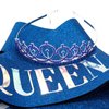 CAVETEE Sapphire Birthday Crown and Sash for Women Birthday Queen Sash & Rhinestone Tiara Set Birthday Tiaras and Sashes for Women Birthday Decorations Birthday Queen Crowns Tiaras for Women