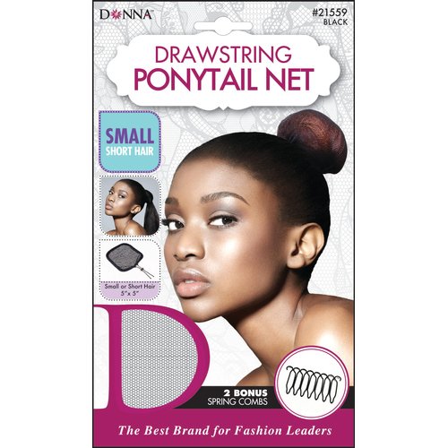 DONNA WIG CAP Drawstring Ponytail Net Ballet Hair Nets for Bun for Girl Hairnet Bun Hair Net for Ballet Bun Kids Hair Sleeping Small
