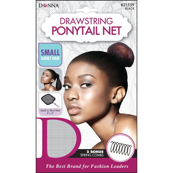 DONNA WIG CAP Drawstring Ponytail Net Ballet Hair Nets for Bun for Girl Hairnet Bun Hair Net for Ballet Bun Kids Hair Sleeping Small