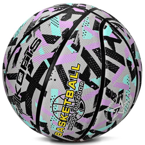 FAKOFIS Kids Basketball Size 3(22") Mini Basketball for Toddler Boys Girls Age 1 2 3 4 5 6,PU Rubber Small Basketball Soft Touch for Indoor Outdoor Shoot and Dribble