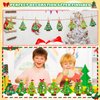 Qyeahkj 30 Sets Christmas Tree DIY Craft Kit for Kids Toddlers Christmas 3D Art Project Paper Ornaments Making Crafts for Preschool Kids Ages 4-8, 8-12 for Xmas New Year Party Favors, 6 Styles