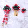Lurrose 3pcs Japanese Kimono Flower Hair Clips Tassel Hair Hairpins Japanese Style Traditional Kimono Hair Barrettes Hair Accessories for Women (Red)