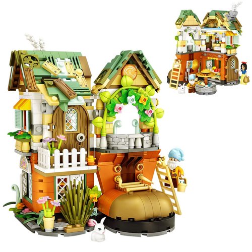 WGKK Tree-Like House Toys Building Sets Creative Forest Tree-House Mini Building Sets for Girls Boys Age 8+, 709 PCS with 2 Mini-Figures