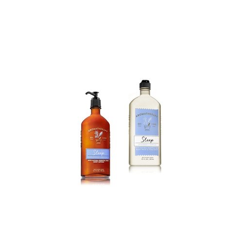 Bath & Body Works - Aromatherapy - Lavender Vanilla - Body Wash & Lotion - Set