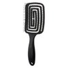 Hair Brush Dry Wet Hair Brush Detangling for Fine, Thick, Curly Hair - Curved and Vented Hair Brush for Women, Men or Kids Faster Blow Drying Styling Professional Paddle Vent detangler (Black)