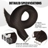 Senmy Tape in Extensions Human Hair 16inch Natural Black Tape in Hair Extensions Real Human Hair 40g/Pack Silky Straight Tape in Human Hair For Black Women (#1B Natural Black, 16 Inch)
