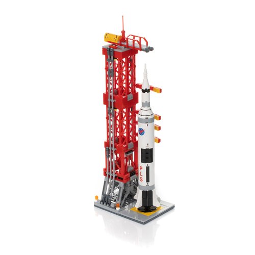 Block Builder Rocket Launch Building Block Set (457 Pieces) Space Series Building Blocks for Kids and Adults