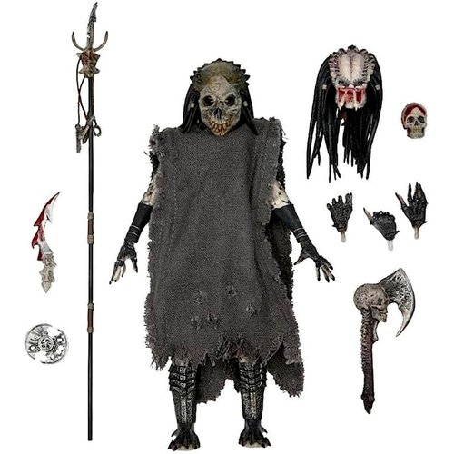 NECA Shaman Predator Ultimate 7-Inch Action Figure with Interchangeable Hands