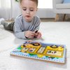 Melissa & Doug The Wheels on the Bus Sound Puzzle - School Bus Puzzle, Wooden Puzzle For Kids and Toddlers Ages 2+