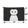 GRAPHICS & MORE Cute Penguin Black and White Makeup Cosmetic Bag Organizer Pouch