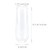 MR.FOAM 9oz Plastic Champagne Flutes, 12 Pack Stemless Disposable Toasting Glasses,Shatterproof Crystal Clear Plastic Champagne Glasses Cocktail Cups Ideal for Wedding and Shower Party Supplies