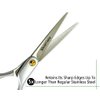 Professional Barber Scissor Hair Cutting Set - 1 Straight Edge Hair Scissor, Shears, By ShearGuru (5.5)