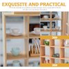 Toddmomy Dollhouse Miniature Wooden Storage Rack 16 Grid Shelves Doll House Wall Rack Bookshelf Display 1/12 Dollhouse Furniture Accessories Miniature Dollhouse Rack (6.69 * 6.69 * 1.38inches)