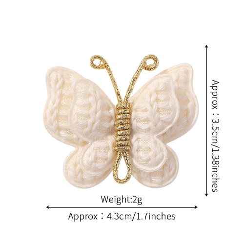 Baby Girl Hair Bow Clips Barrettes, 6 Pcs Butterfly Clips Hair Accessories for Infants Toddlers Baby TKids Fine Hair