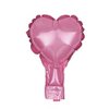 AnnoDeel 100pcs Pink Heart Foil Balloons, 5inch Mini Rose Pink Heart Mylar Balloons for Valentine's Day Wedding Engagement Proposal Girls Party Decoration