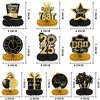 2025 New Year Party Centerpieces Decorations 10pcs New Year Eva Party Supplies,Hello 2025 Theme Table Toppers Black and Gold 2025 New Years Eve Party Supplies (New Years,Without 2025)