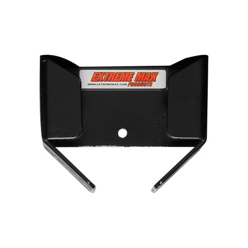 Extreme Max 5001.6177 Wall-Mount Aluminum Air Gauge Pouch Holder for Enclosed Race Trailer, Shop, Garage, Storage - Black