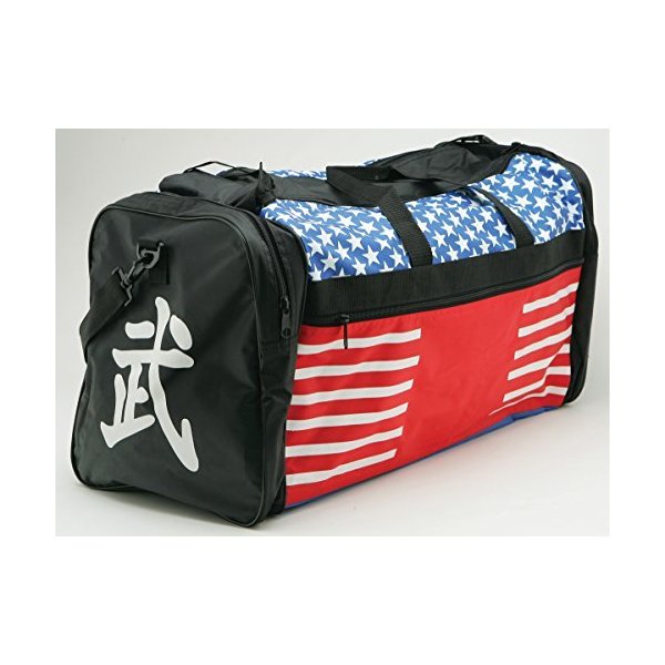 Taekwondo Sparring Gear Martial Arts Gear Equipment Bag Tae Kwon Do Karate MMA American Flag Big Bag 13"x27"x14"