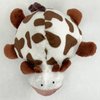 Glory To Dog Roly-Poly Cow Plush Dog Toy with Krinkle and Squeaker for Small and Toy Breed Dogs