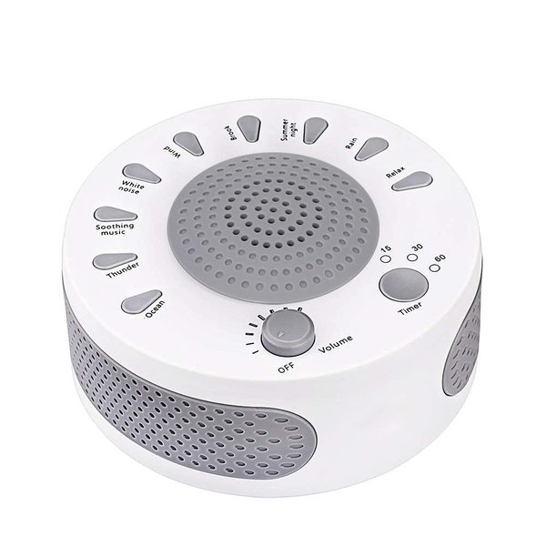 White Noise Machine Sleep Helper Sound Relaxation Machine Sleep Therapy Sound Machine with 27 Unique Natural Sounds, Sleep Disorders Noise Cancelling for Home, Office, Spa, Yoga, Kids