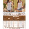 HOTOUCH White Camisoles for Women Spaghetti Strap Tank Top V Neck Cami Womens Sleeveless Blouses White M