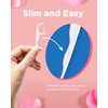 Piico Rose Floss Picks with Xylitol, 100 Counts, Unbreakable and Shred-Resistant Flossers for Adults, Resealable Pack, Long-Lasting Unique Flavored Dental Floss Picks, Doubles as Portable Dental Picks