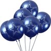 Dallas Cowboys Navy Blue Latex Balloons - 12" (6 Pack) - Unique, Durable & Eye-catching - Perfect For Game Day Parties & Decorations