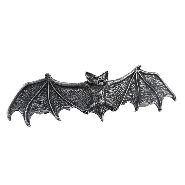 Metallica Darkling Bat Gothic Pewter Hair Slide Silver