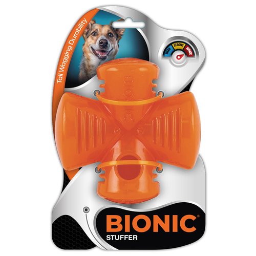 BIONIC Stuffer Treat Dog Toy - High-Visibility Treat Dispenser, Great for Redirected Chewing