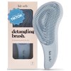 Kitsch Detangling Brush for Adults & Kids - Professional Wet & Dry Hair Detangler, No Pain, Tangle Free Flexible Bristles - Easy to Hold, Shower & Travel Brush, Fits All Hair Types - Haze Blue