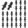 100 Pieces 1/4 Inch Drip Irrigation Plugs 1/4'' Drip Irrigation Tubing End Plugs Black Drip Irrigation Barbed End Closure for Drip Sprinkler Garden Lawn Systems