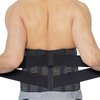 NeoTech Care Adjustable Compression Wide Back Brace Lumbar Support Belt (Beige, Size S)