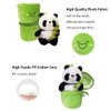 FEQOQO Panda Stuffed Animal Cute Panda with Bamboo Plush Doll Soft Panda Bear Plush Hugging Pillow for Kids Birthday Gifts