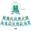 Turtle Birthday Party Decorations Supplies with Happy Birthday Banner, Cake Topper, Cupcake Toppers, Latex Balloons, Ribbons, Sea Turtle Blue for Baby toddler Kids Boy shower Birthday Decorations